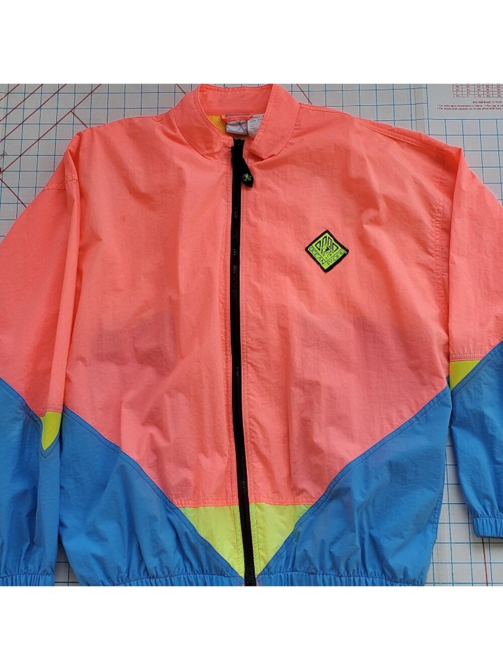 Ocean Pacific OP Colour Block Vintage Windbreaker Jacket Adult Medium Light 90s